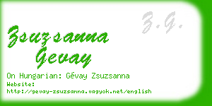 zsuzsanna gevay business card