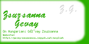 zsuzsanna gevay business card